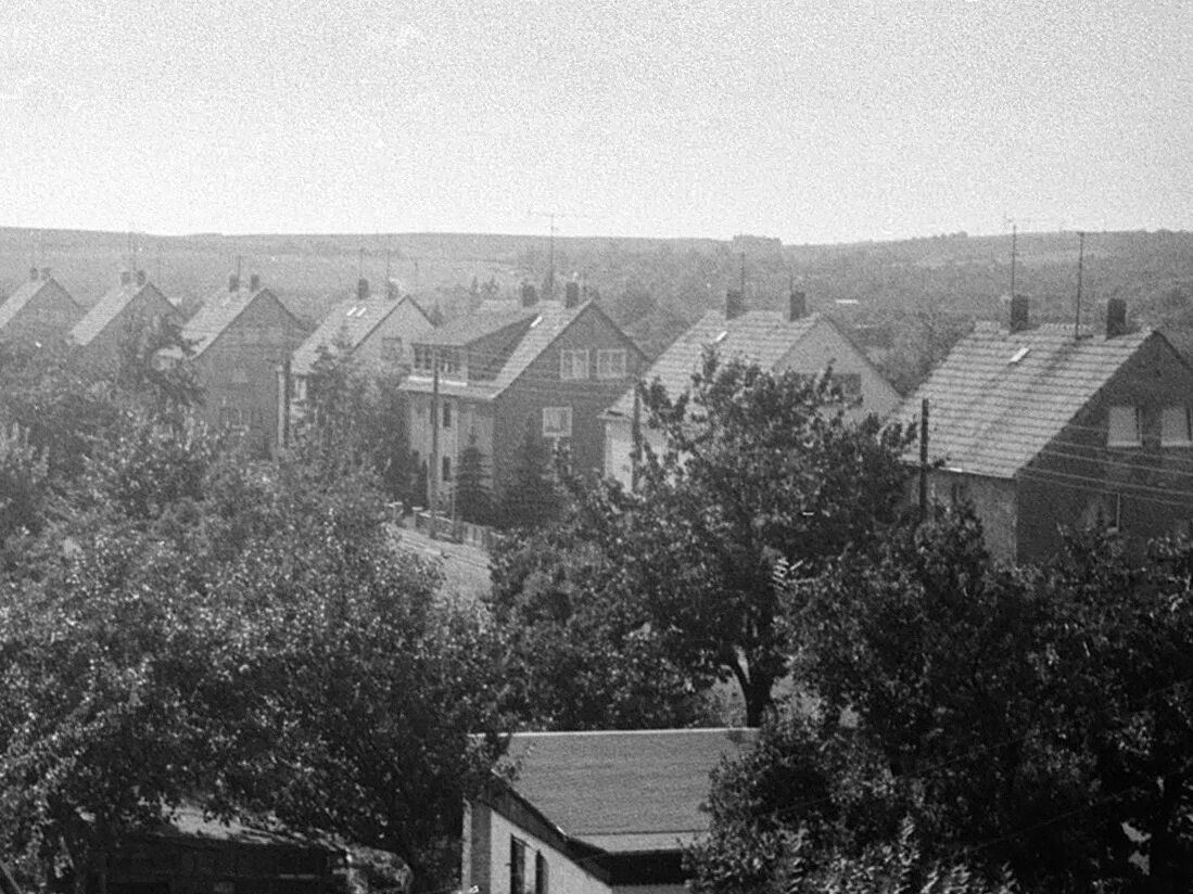 Cyriaksiedlung 1987 vom Dach der Cyriakkapelle