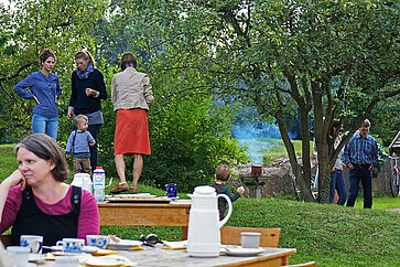 ... oder auch zum Essen einer Bratwurst.