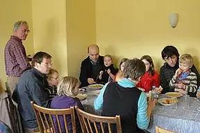 In cyriaküblicher Manier - ein gemeinsames Essen gehörte dazu.