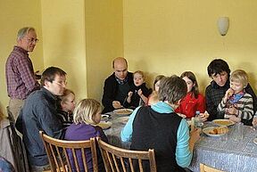 In cyriaküblicher Manier - ein gemeinsames Essen gehörte dazu.