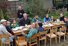 Auch bei der Mittagspause... (Noch Ende Oktober...