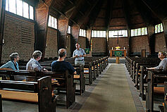Unser Gastgeber in der Kirche, Herr Maas. Vielen Dank!