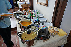 Kürbissuppen, Kartoffelsuppe, Porreesuppe - für jeden Geschmack eine oder auch mehrere!