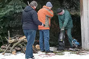Arbeit mit Technik...