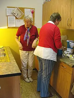 In der Küche.