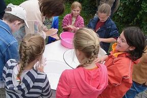 Filzen - noch ein Magnet für die Kinder