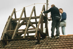 Neudeckung des Dachreiters, 1998