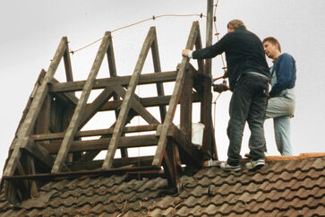 Neudeckung des Dachreiters, 1998