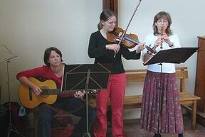 Fröhliche Tafelmusik - ein weiterer Höhepunkt.